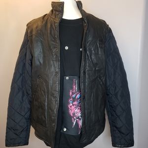 Diesel Motor Leather Vest and Jacket sz XL